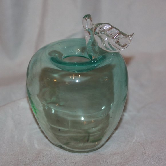 Vintage Studio Glass Apple Vase Holder - Picture 1 of 4